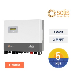 ГІБРИДНИЙ ІНВЕРТОР SOLIS RHI-3P5K-HVES-5G 5 кВт, 3 фази