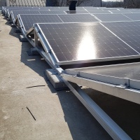 Двонаправлена алюмінієва баластна система Pront кріплень сонячних панелей схід-захід для плоскої покрівлі