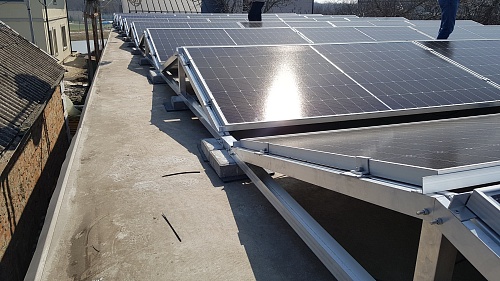 Двонаправлена алюмінієва баластна система Pront кріплень сонячних панелей схід-захід для плоскої покрівлі