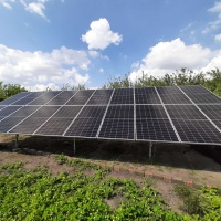 Дворядна оцинкована наземна конструкція Kripter Domino для сонячної станції