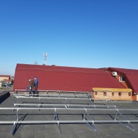 Однонаправлена алюмінієва баластна система Pront кріплень сонячних панелей для плоскої покрівлі