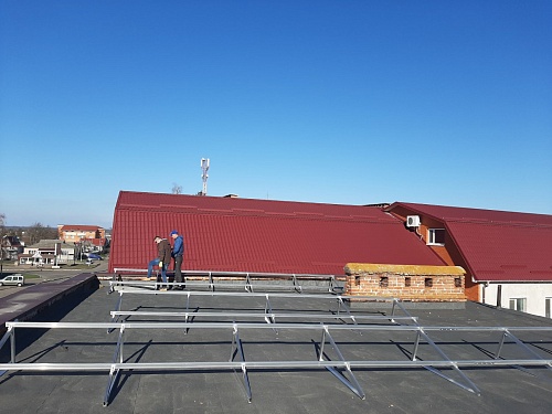 Однонаправлена алюмінієва баластна система Pront кріплень сонячних панелей для плоскої покрівлі