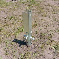 Дворядна оцинкована наземна конструкція Kripter Domino для сонячної станції