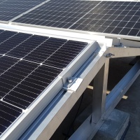 Двонаправлена алюмінієва баластна система Pront кріплень сонячних панелей схід-захід для плоскої покрівлі